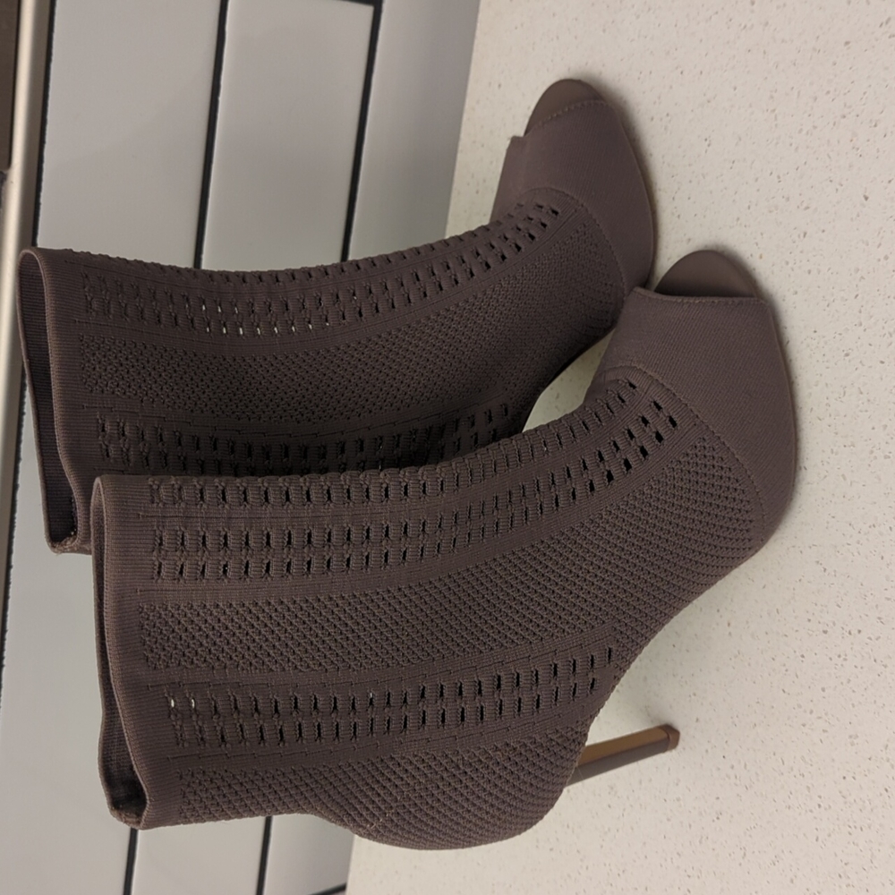 Charles by Charles David open toe sock boots.